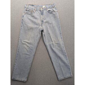 Vintage Levis 550 Relaxed Fit Jeans Mens 36x30 Blue Light Wash Tapered Zip Fly